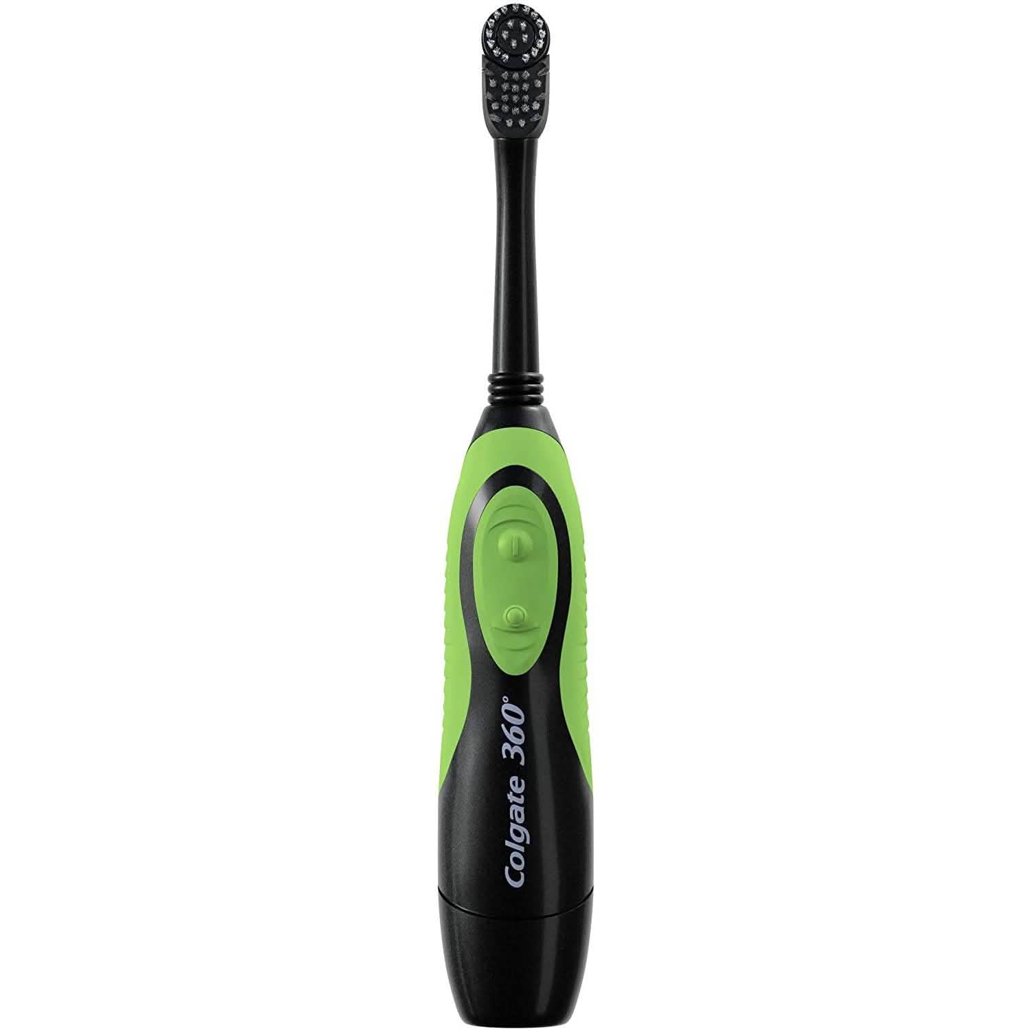2-Pack: Colgate 360 Battery Powered Charcoal Toothbrush