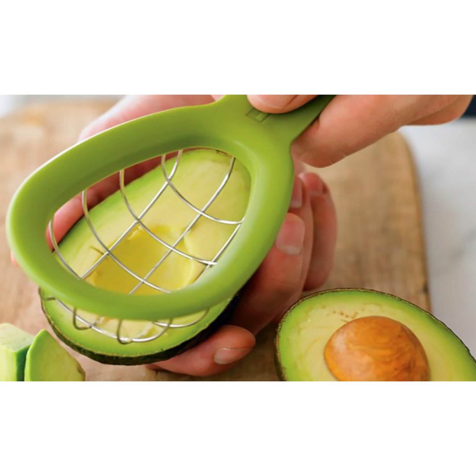 2-Pack: Complete Avocado Slicer Seed Remover Cubber Cutter