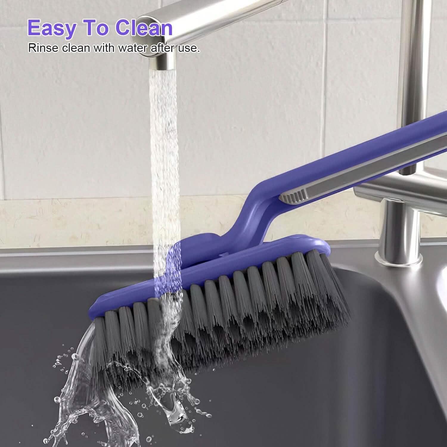 Lot de 2 : brosse à récurer les fentes, poils durs, nettoyeur d'interstices