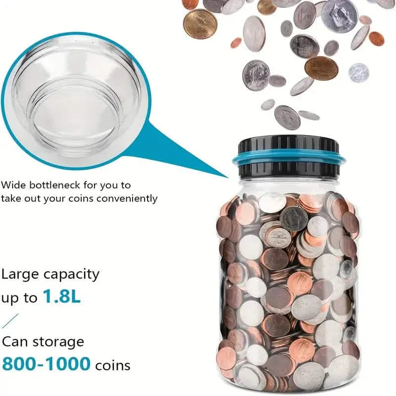 Digital Counting Money Jar