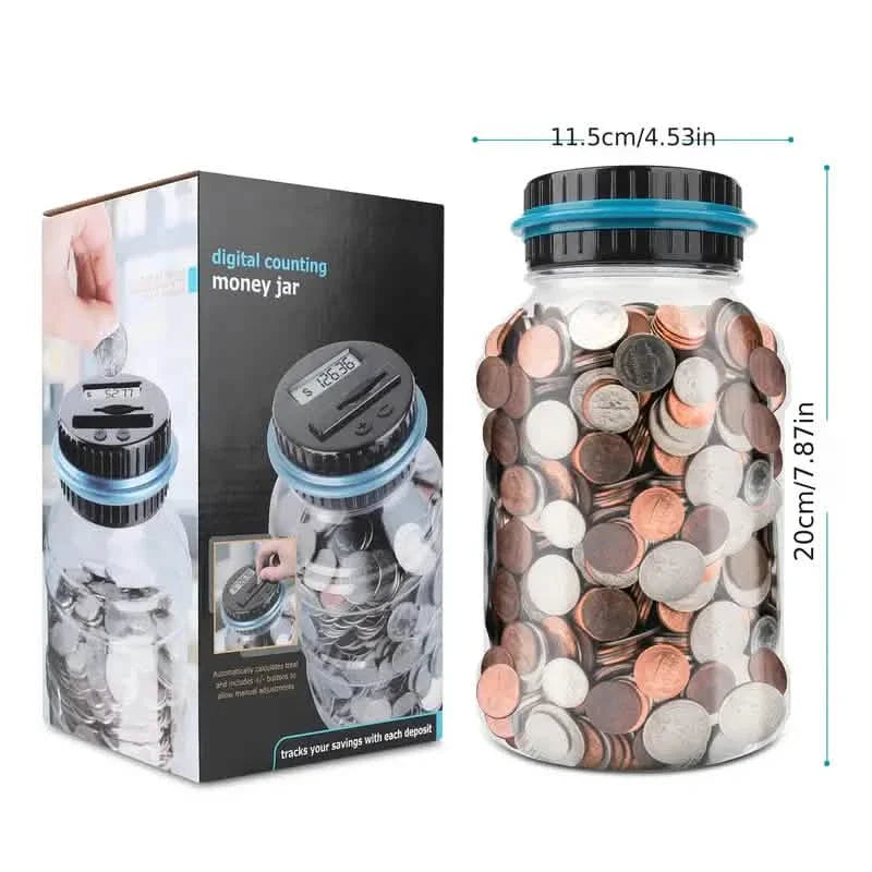 Digital Counting Money Jar