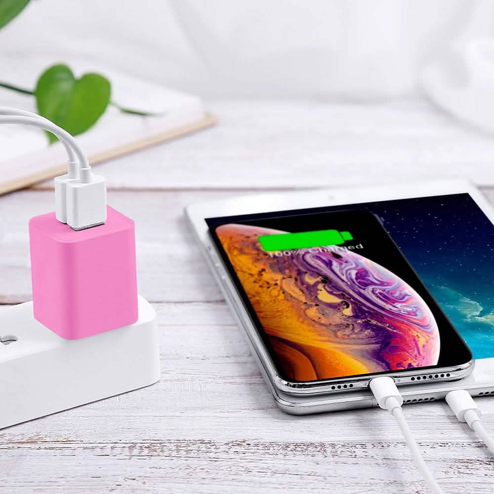 Lot de 2 : Chargeur mural USB à double port