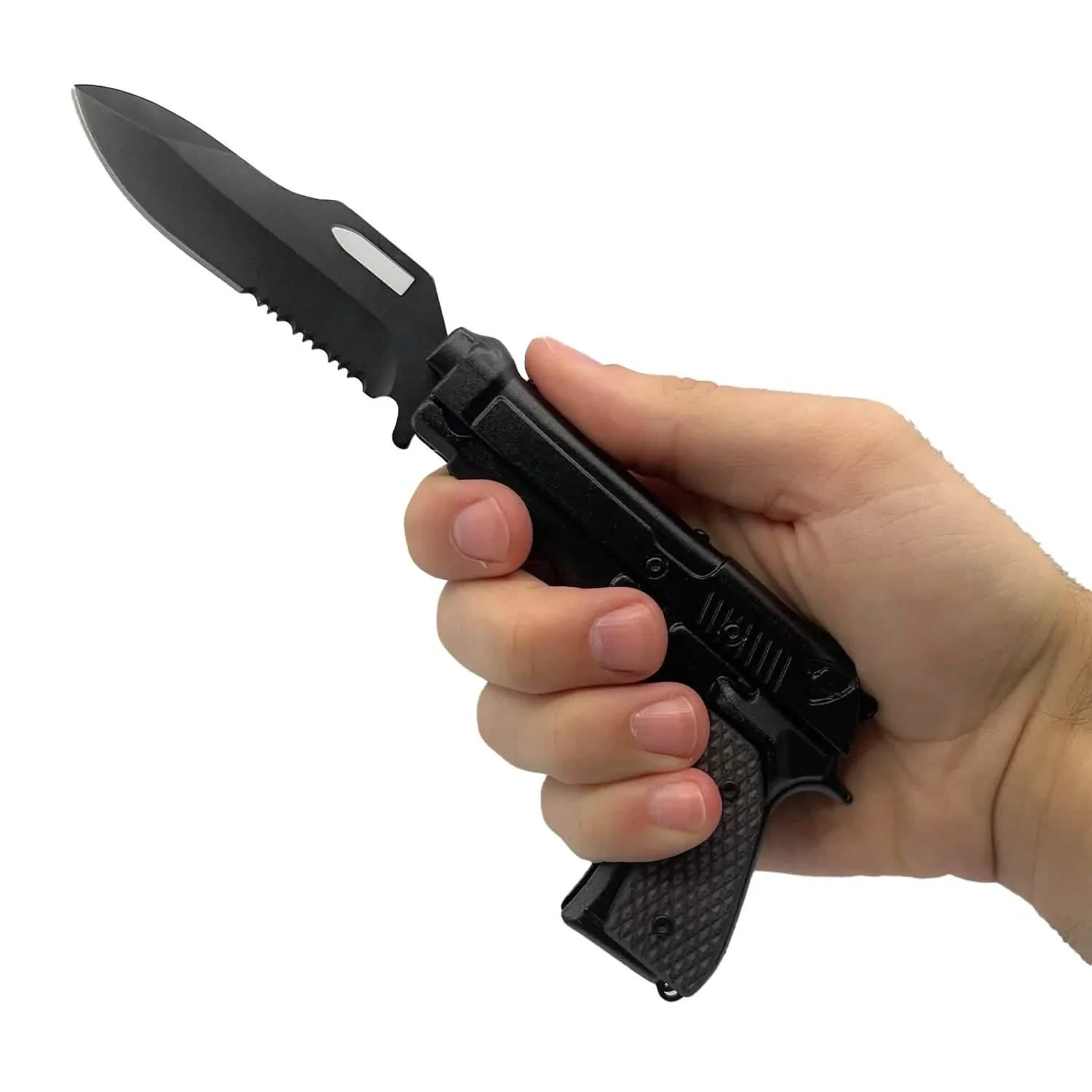 Couteau-pistolet pliant ElitEdge 4,75" avec étui
