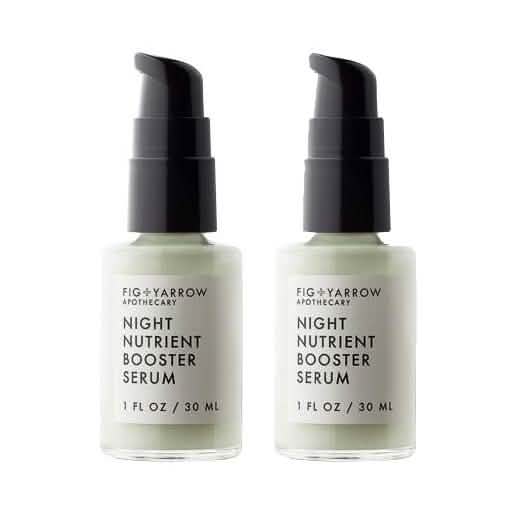 2個セット：イチジク＋ヤロウ ナイトニュートリエントブースターセラム 1 FL OZ