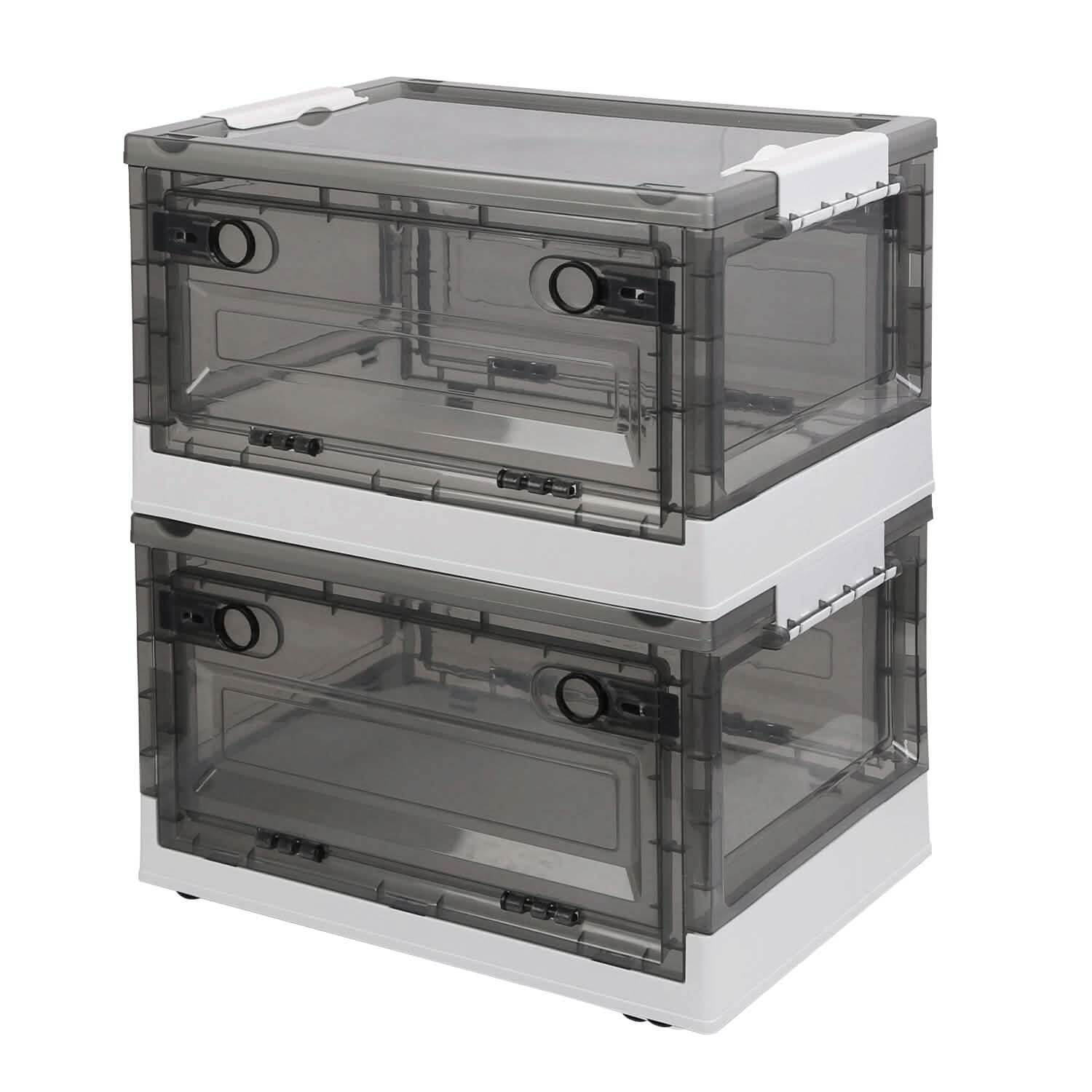2-Pack: Foldable Storage Bins Collapsible Storage Box Organizer