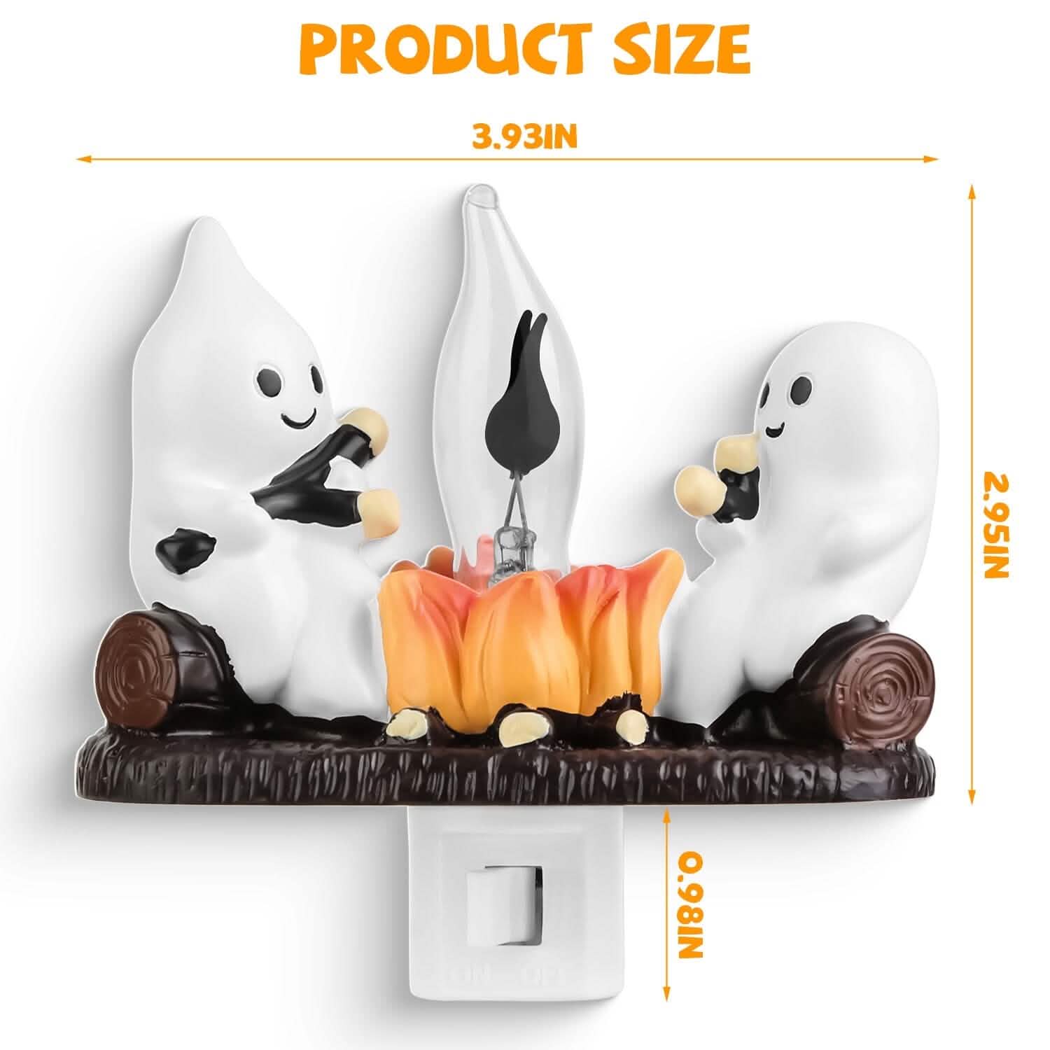 2-Pack: Ghost Campfire Flickering Flame Night