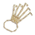 Lot de 2 : Bracelet gothique en os avec bague