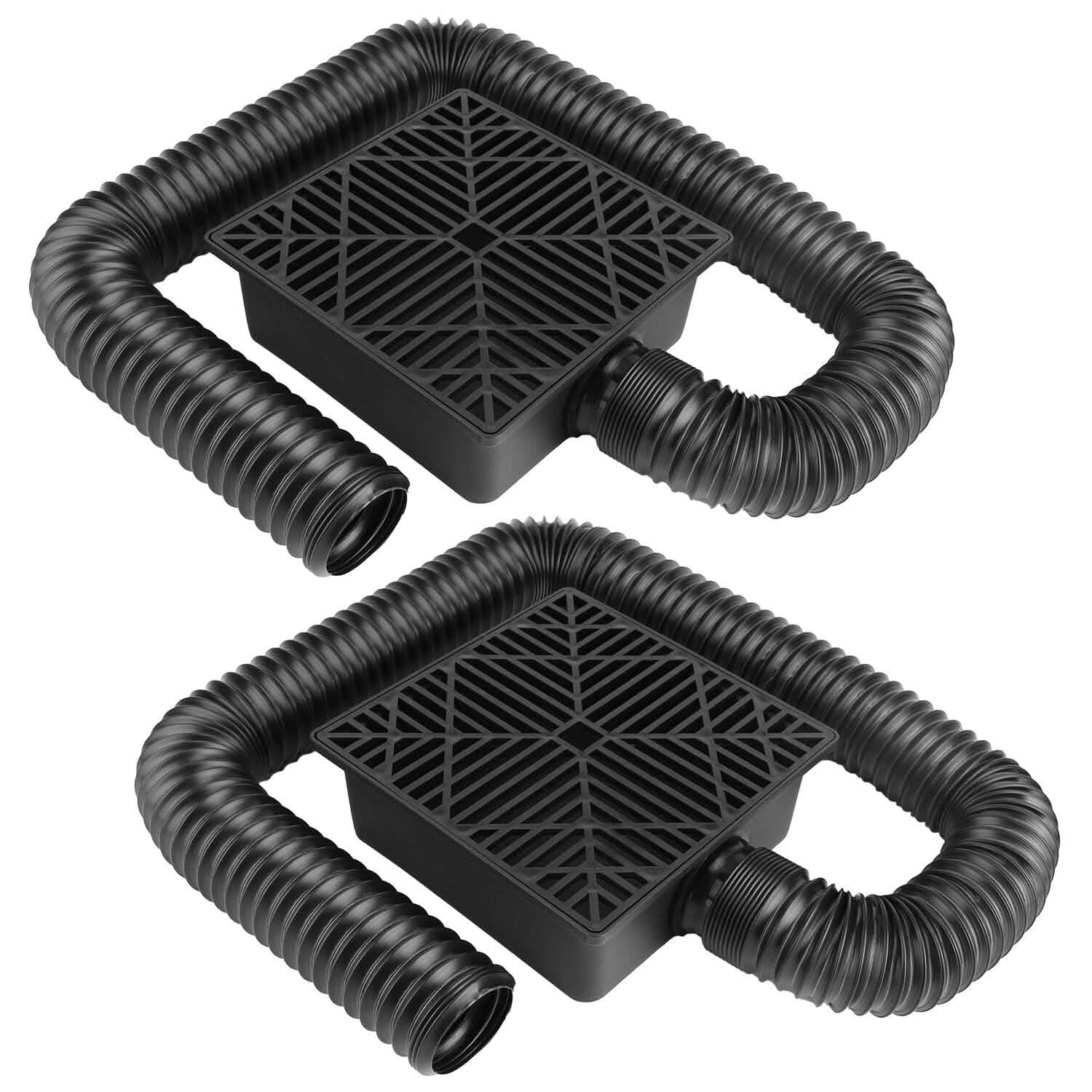 2-Pack: Gutter Downspout Extension Low Profile No Deep Digging Catch