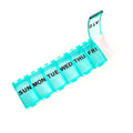 2-Pack: Jumbo Travel 7-Day Pill, Medicine, Vitamin Organizer Box