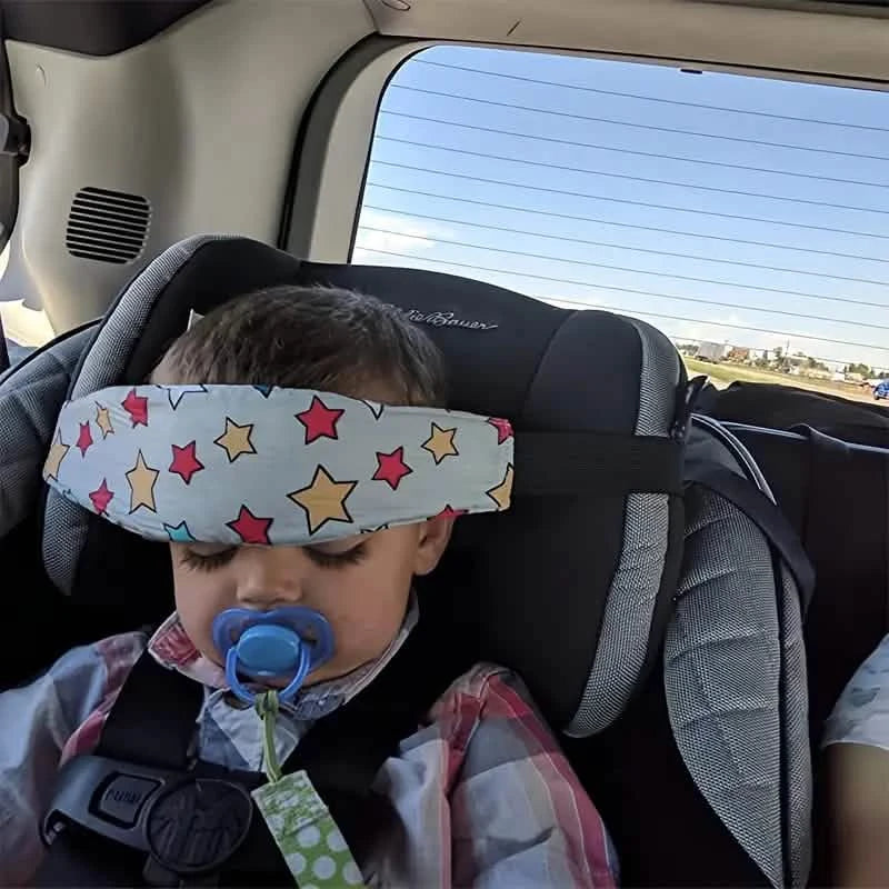 Lot de 2 : Bande de soutien de tête de sécurité pour enfants et repose-nuque pour siège auto enfant