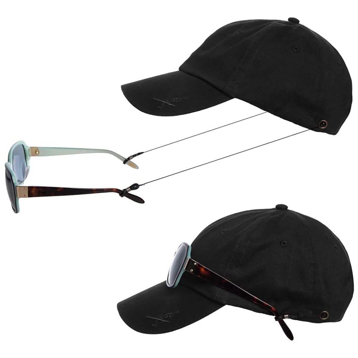 2個セット：コンビXcap帽子 伸縮式サングラスホルダー付き