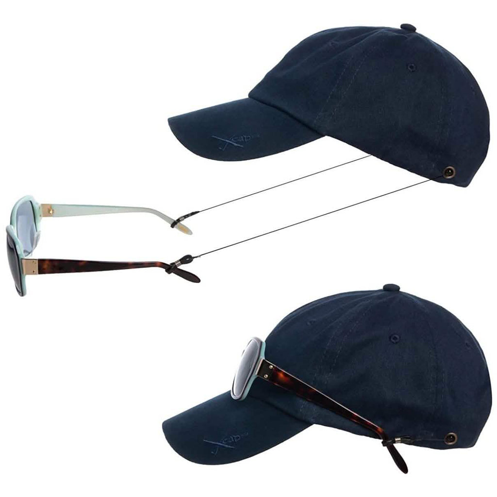 2個セット：コンビXcap帽子 伸縮式サングラスホルダー付き
