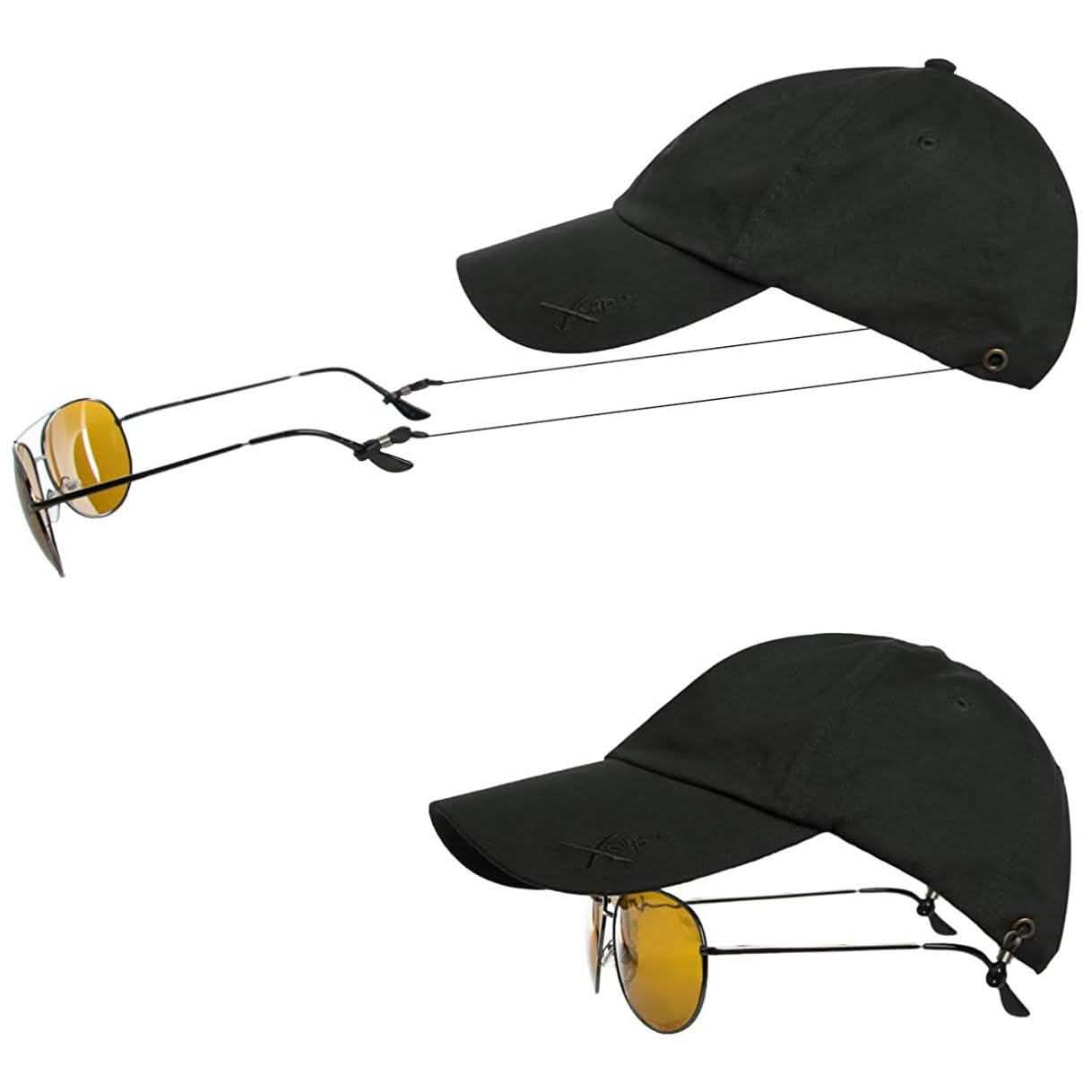 2個セット：コンビXcap帽子 伸縮式サングラスホルダー付き