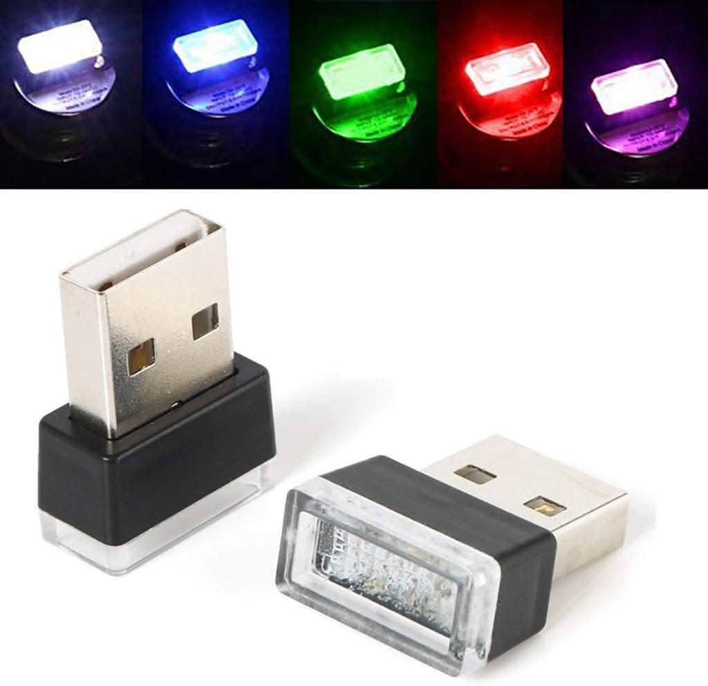2パック：LEDミニライト車内ワイヤレス雰囲気ライト