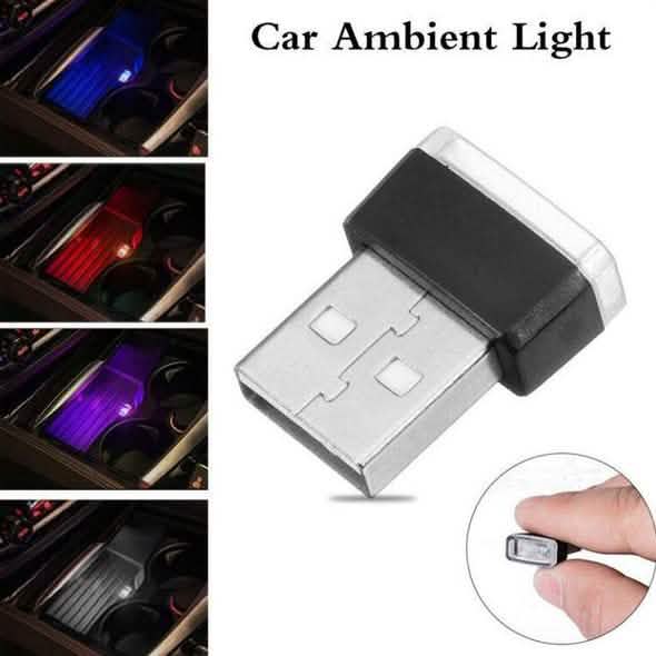 2パック：LEDミニライト車内ワイヤレス雰囲気ライト