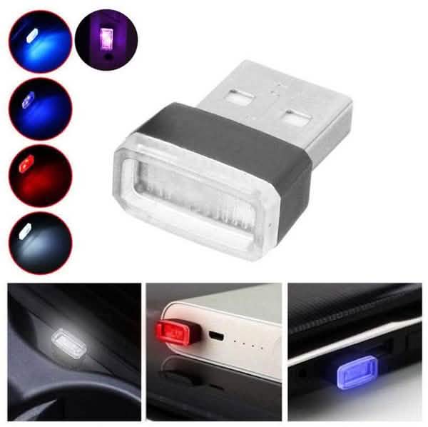 2パック：LEDミニライト車内ワイヤレス雰囲気ライト