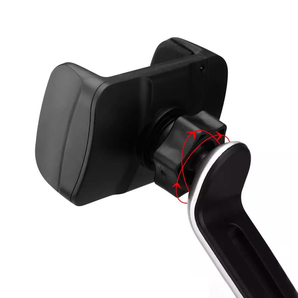 Lot de 2 : Support Téléphone Voiture à Longue Pince pour Tableau de Bord et Pare-Brise