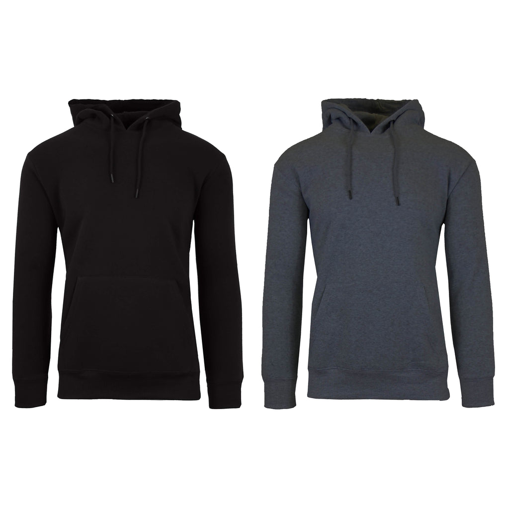 2-Pack: Men’s and Women’s Fleece Pullover Hoodie