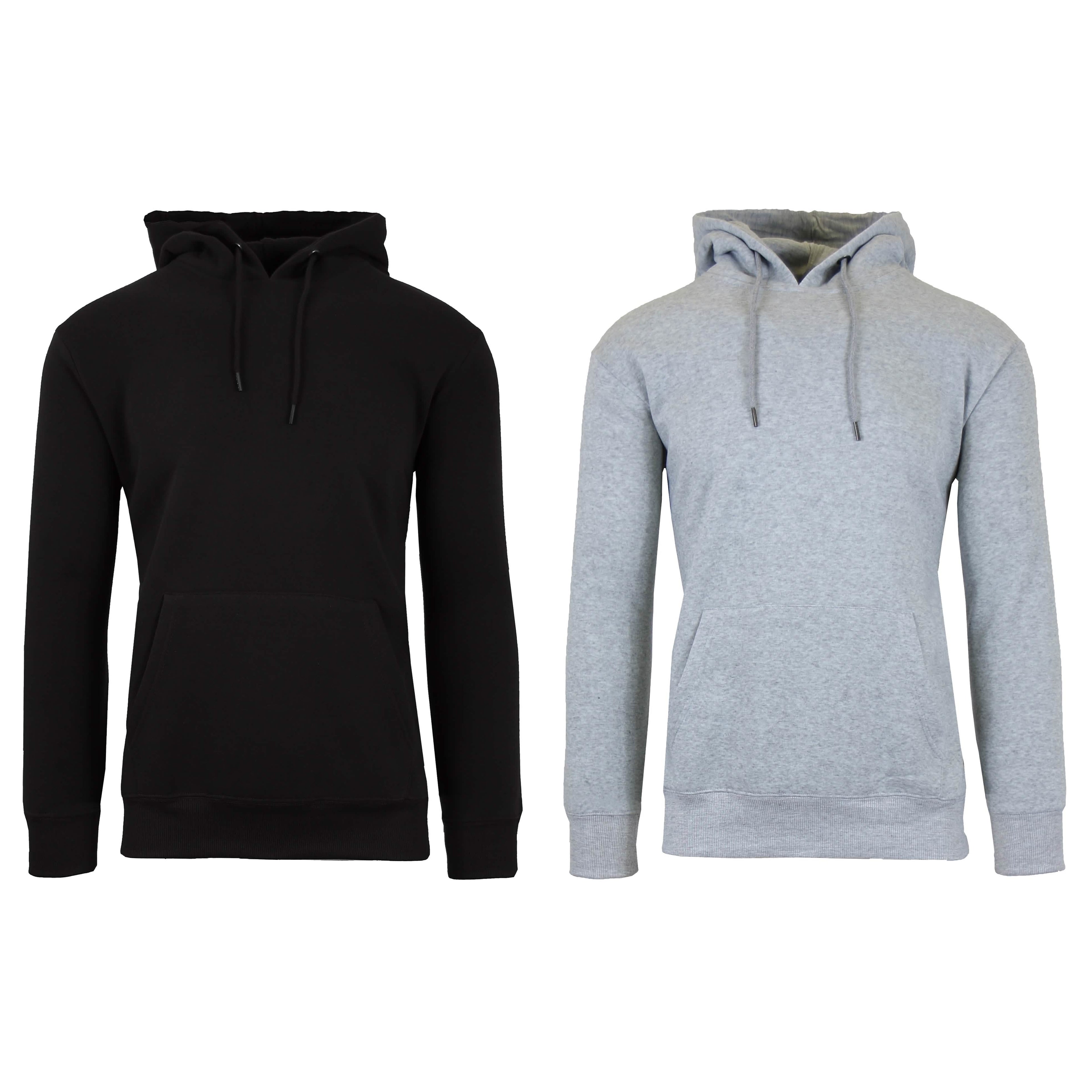2-Pack: Men’s and Women’s Fleece Pullover Hoodie