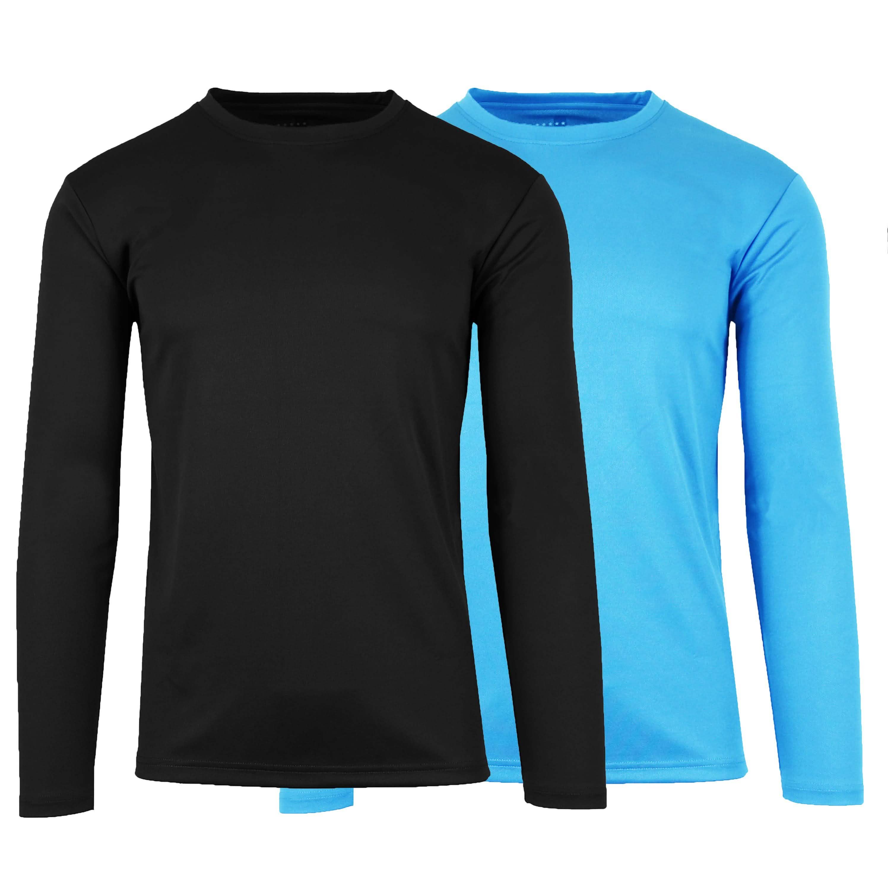 2-Pack: Men's Moisture Wicking Wrinkle Free Tagless Peformance Tops