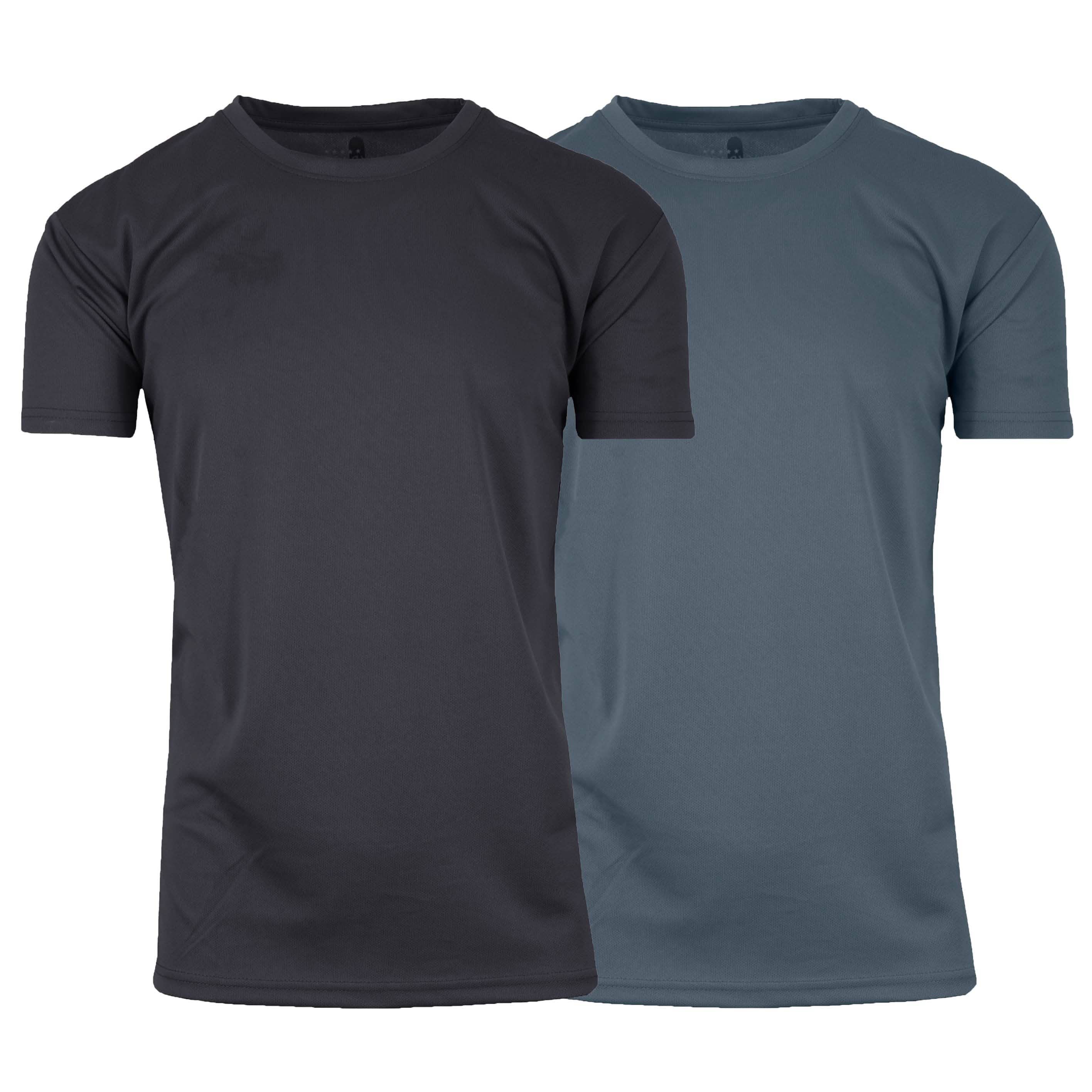 2-Pack: Men's Moisture Wicking Wrinkle Free Tagless Peformance Tops