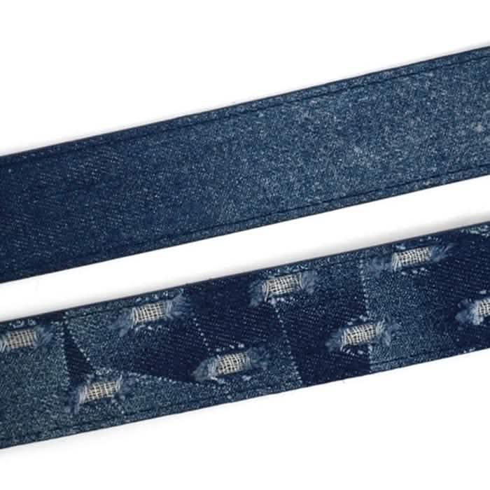 Lot de 2 : Ceintures en Jean Parquet pour Homme en Denim Délavé - Taille : S