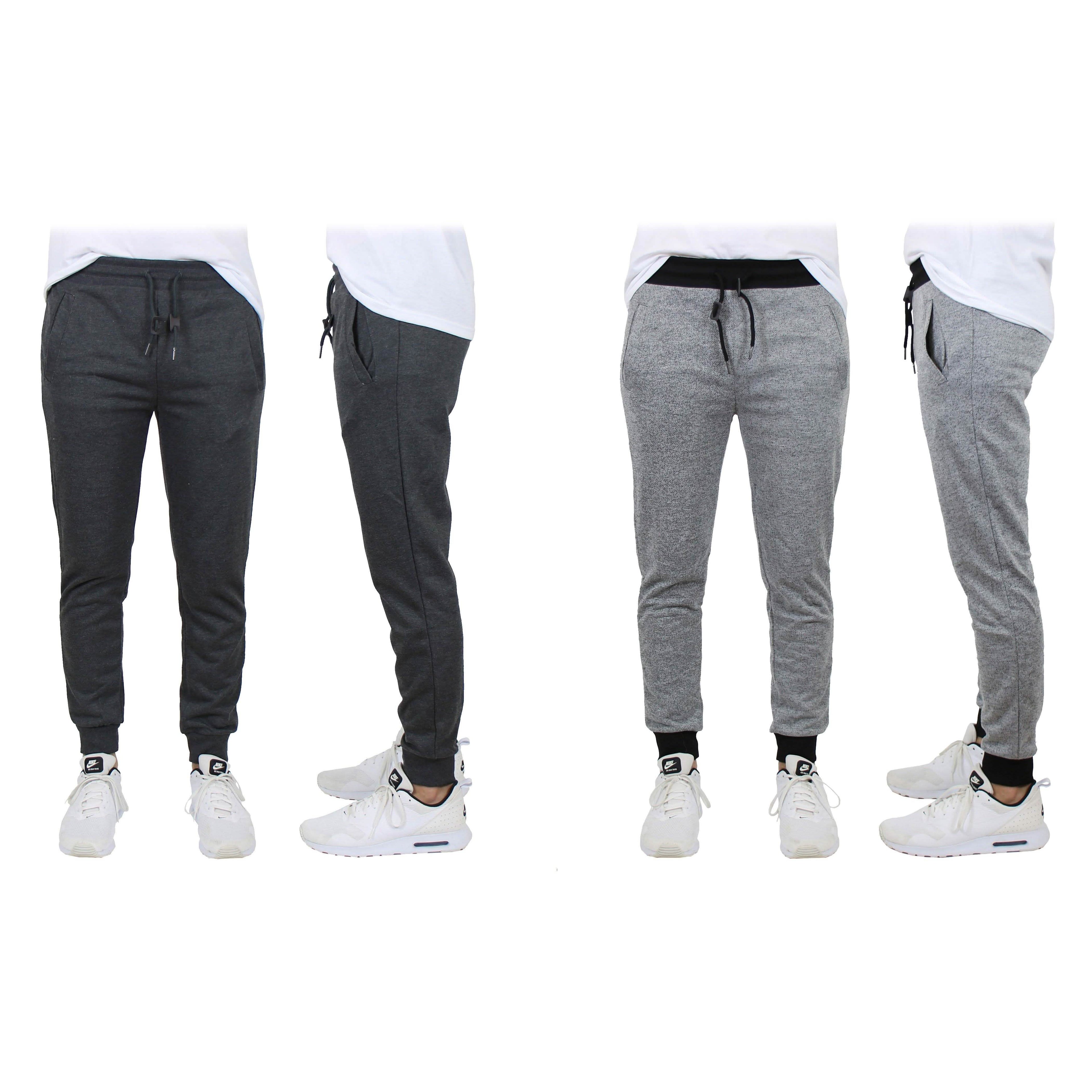 2-Pack: Men's Slim-Fit French Terry Jogger Lounge Pants