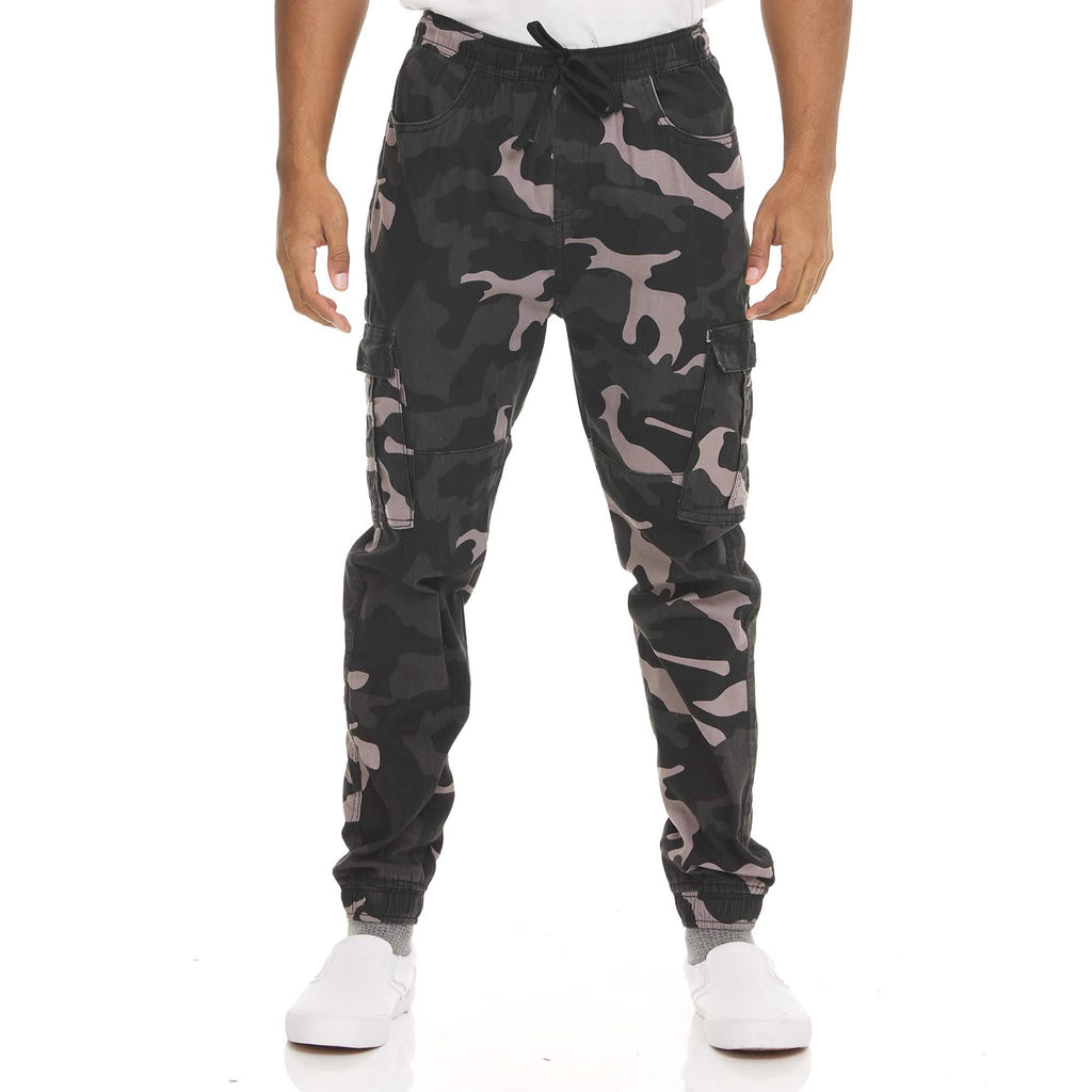 2-Pack: Men's Stretchy Camo Cargo Jogger Pants