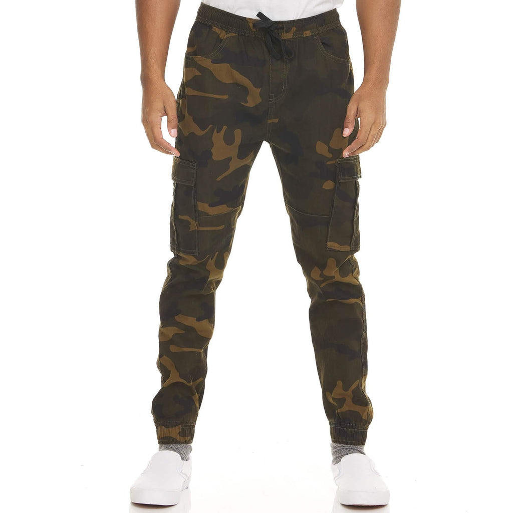2-Pack: Men's Stretchy Camo Cargo Jogger Pants