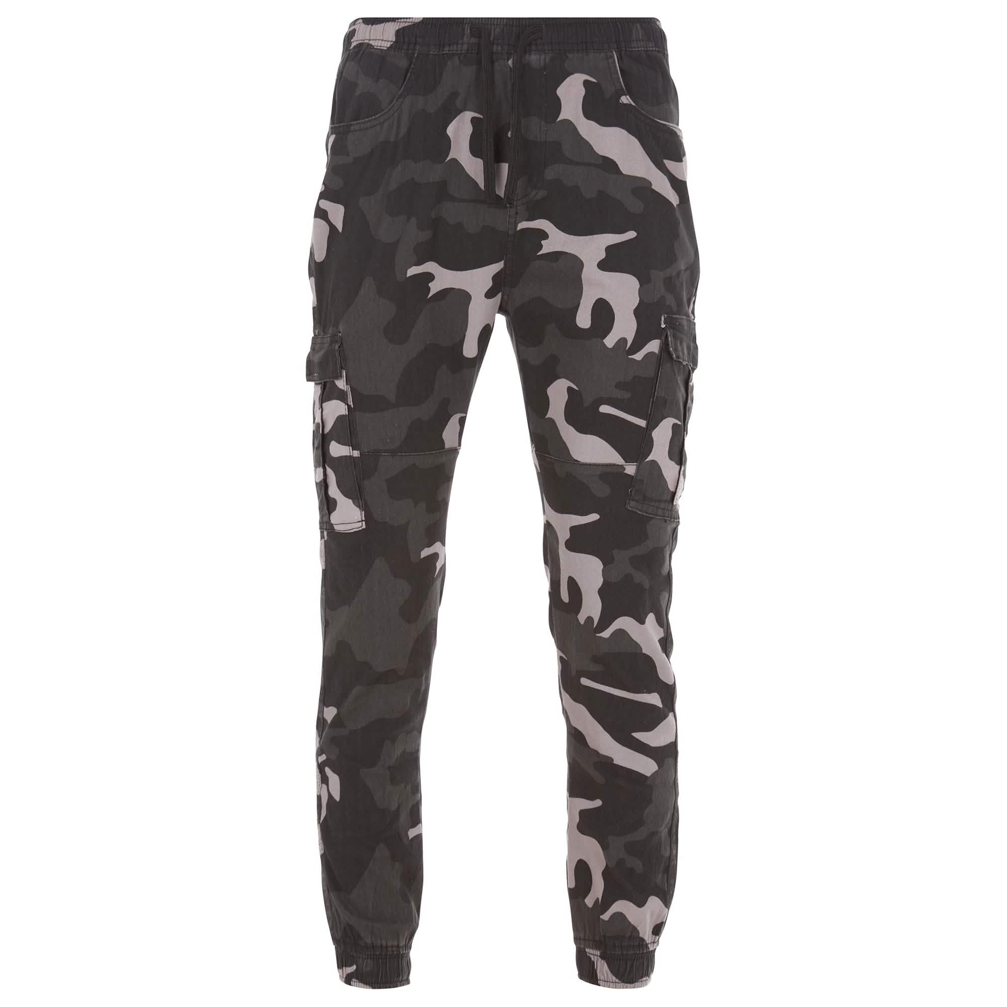 2-Pack: Men's Stretchy Camo Cargo Jogger Pants
