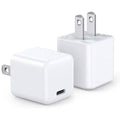 2-Pack: Mini 20W Fast Type C Wall Charger with PD 3.0