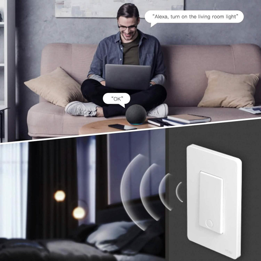 2-Pack: MOES 3 Way Smart Light Switch 2nd Generation  (Refurbished)