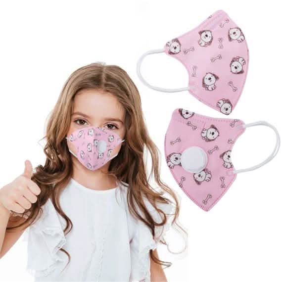 2-Pack: Multilayer Protective Respirator Safety Face Mask for Kids