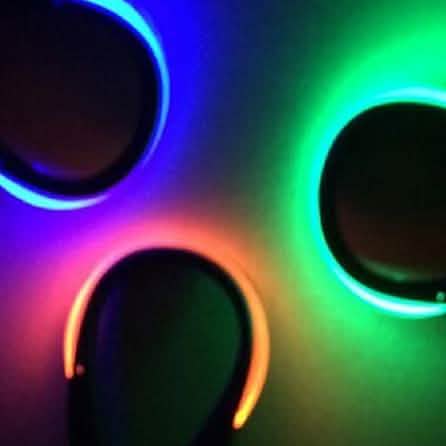 2個セット：夜間安全LEDシュークリップライト