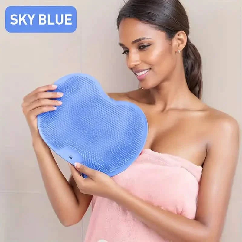 2-Pack: Non-Slip Foot & Back Scrubber with Exfoliating Cushion