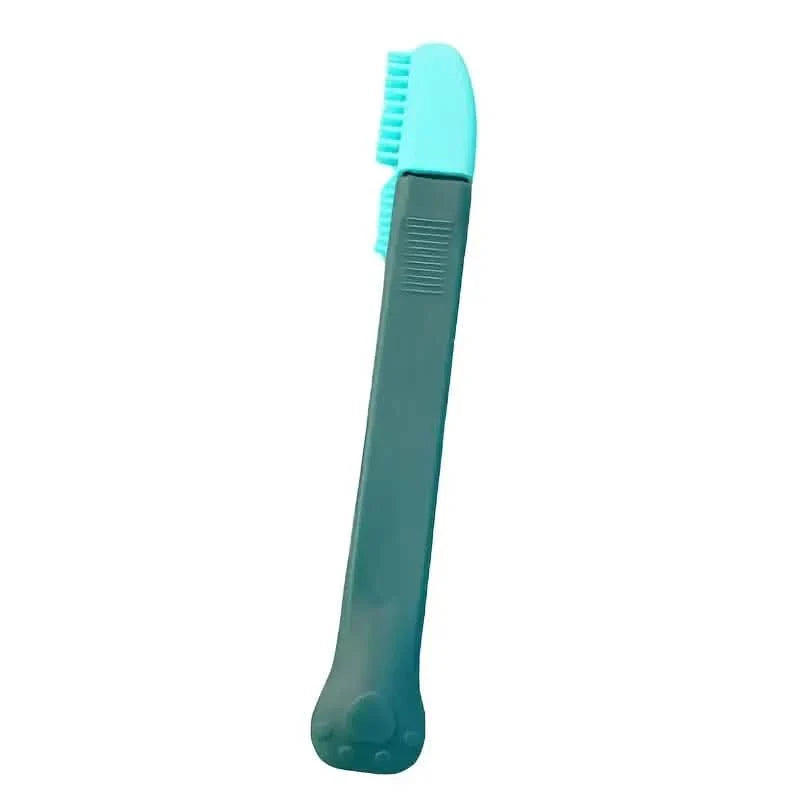 Lot de 2 : brosse-peigne pour animaux de compagnie, peigne anti-taches lacrymales, outils de toilettage et de nettoyage