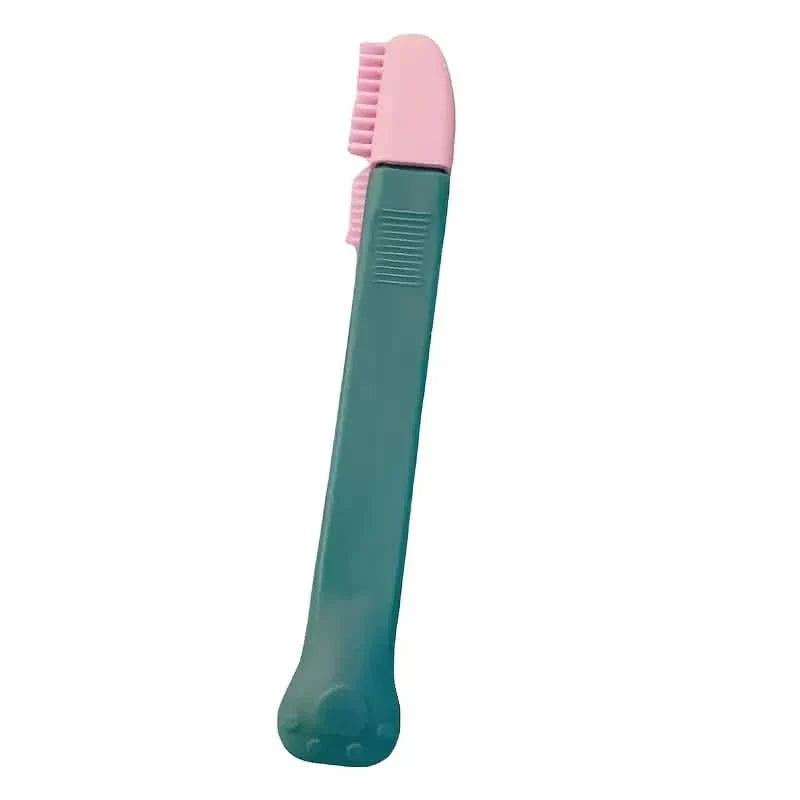 Lot de 2 : brosse-peigne pour animaux de compagnie, peigne anti-taches lacrymales, outils de toilettage et de nettoyage
