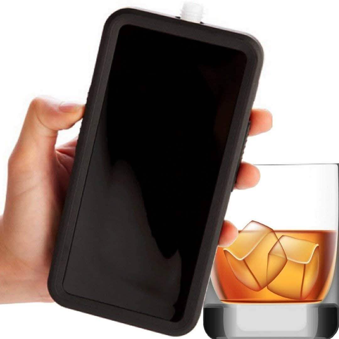 Lot de 2 : Flasque Téléphone 100 ml pour Boissons Alcoolisées