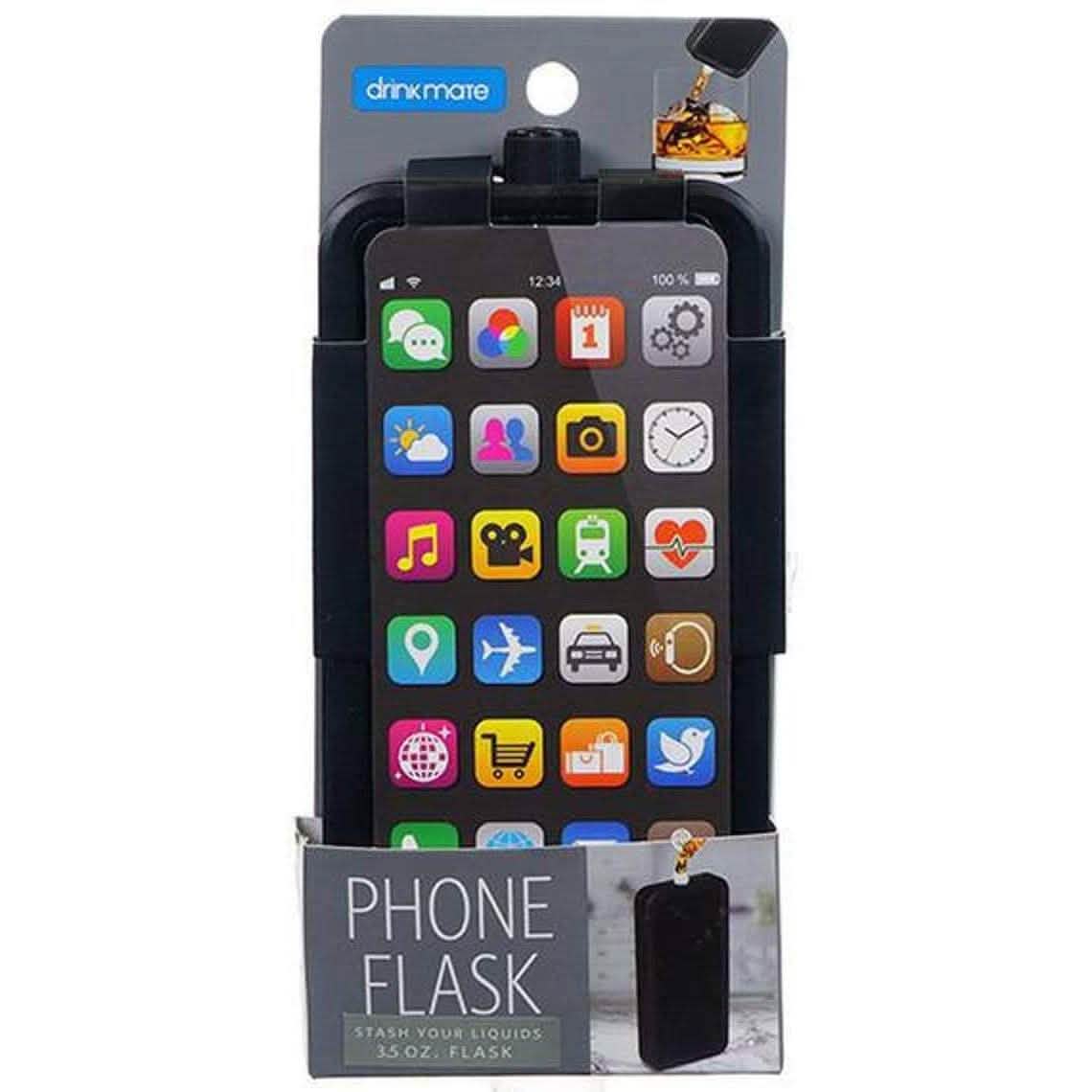 Lot de 2 : Flasque Téléphone 100 ml pour Boissons Alcoolisées