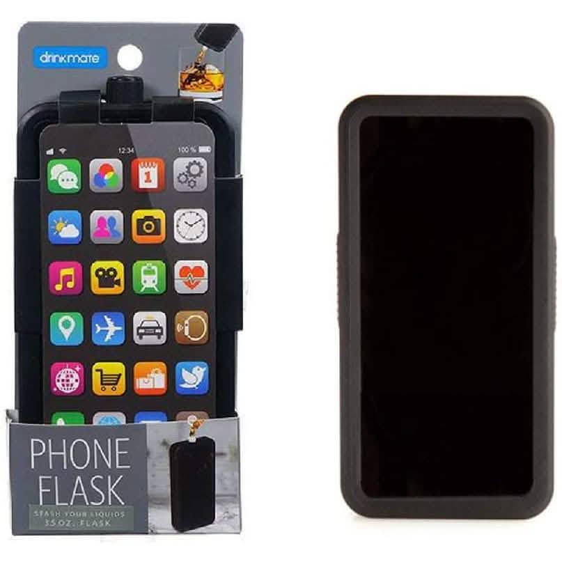 Lot de 2 : Flasque Téléphone 100 ml pour Boissons Alcoolisées