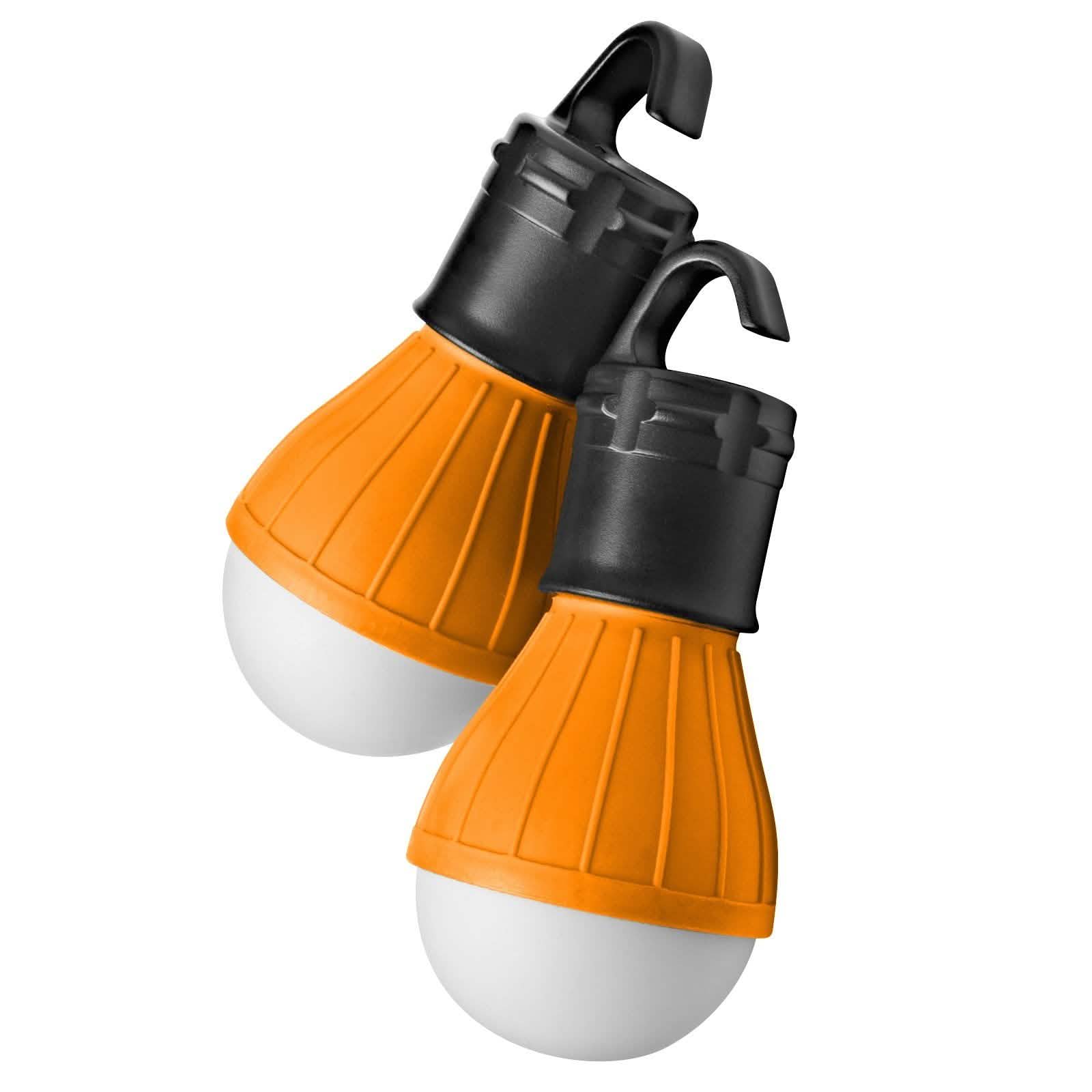 Lot de 2 : Ampoule d'urgence portable avec crochet