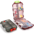 2-Pack: Portable Weekly Travel Pill Organizer Case