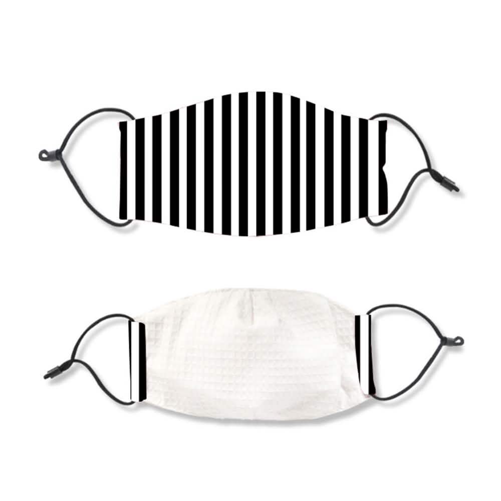 Lot de 2 : Masque facial lavable avec boucles d’oreilles