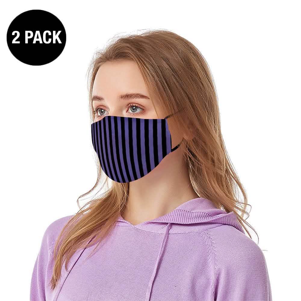 Lot de 2 : Masque facial lavable avec boucles d’oreilles