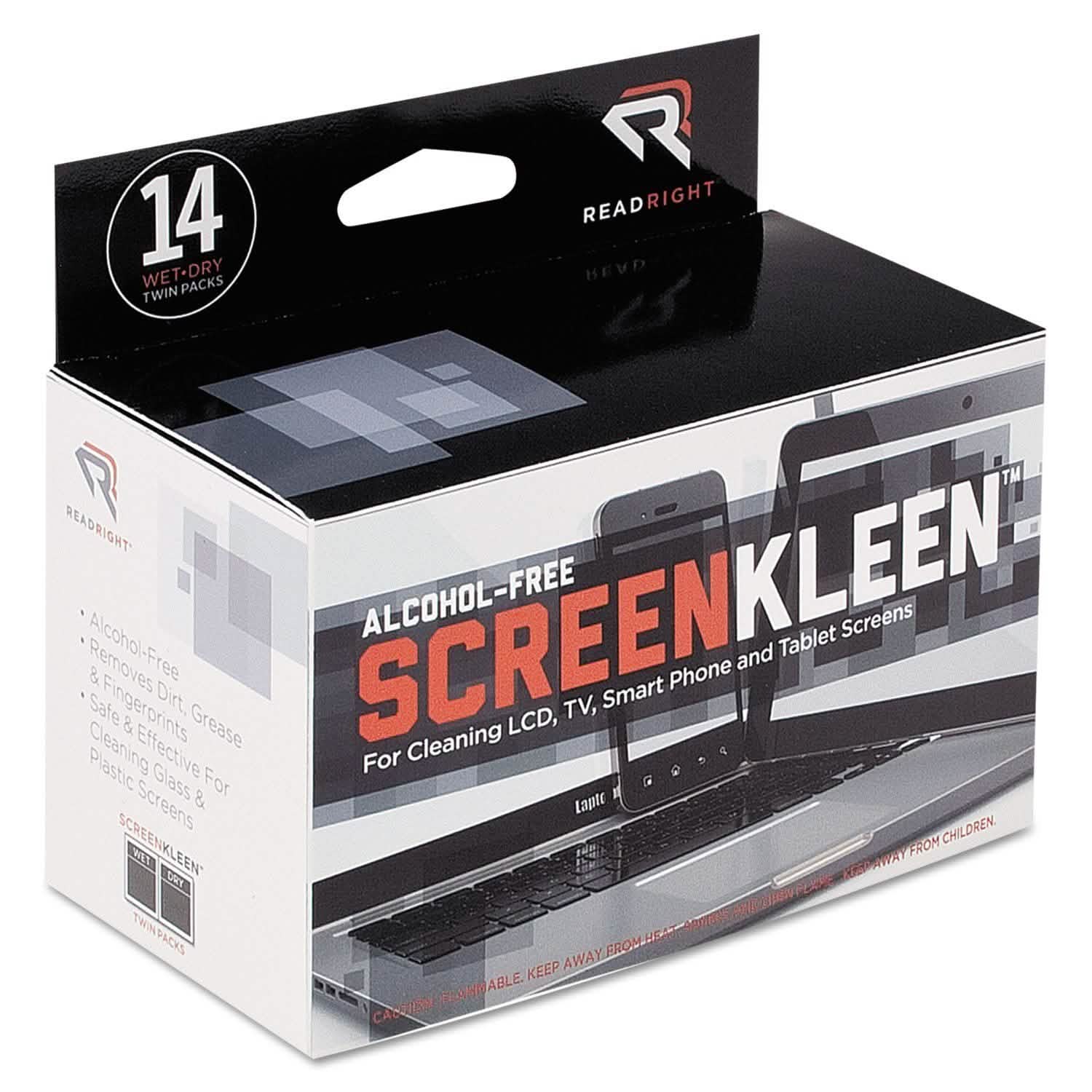 2個セット：ScreenKleen アルコールフリースクリーンワイプ