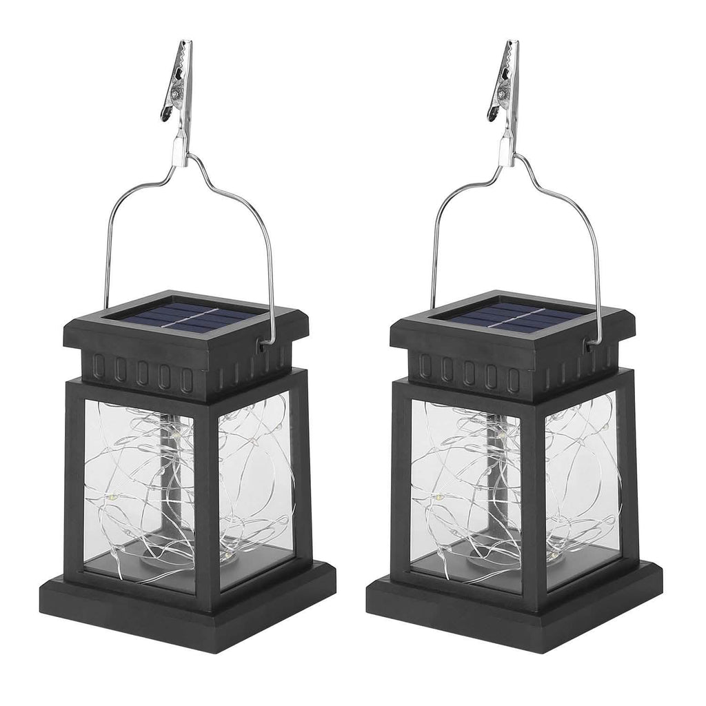 2-Pack: Solar Powered Hanging Lights 30 LED Beads