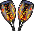 2-Pack: Solar Torch Lights Outdoor