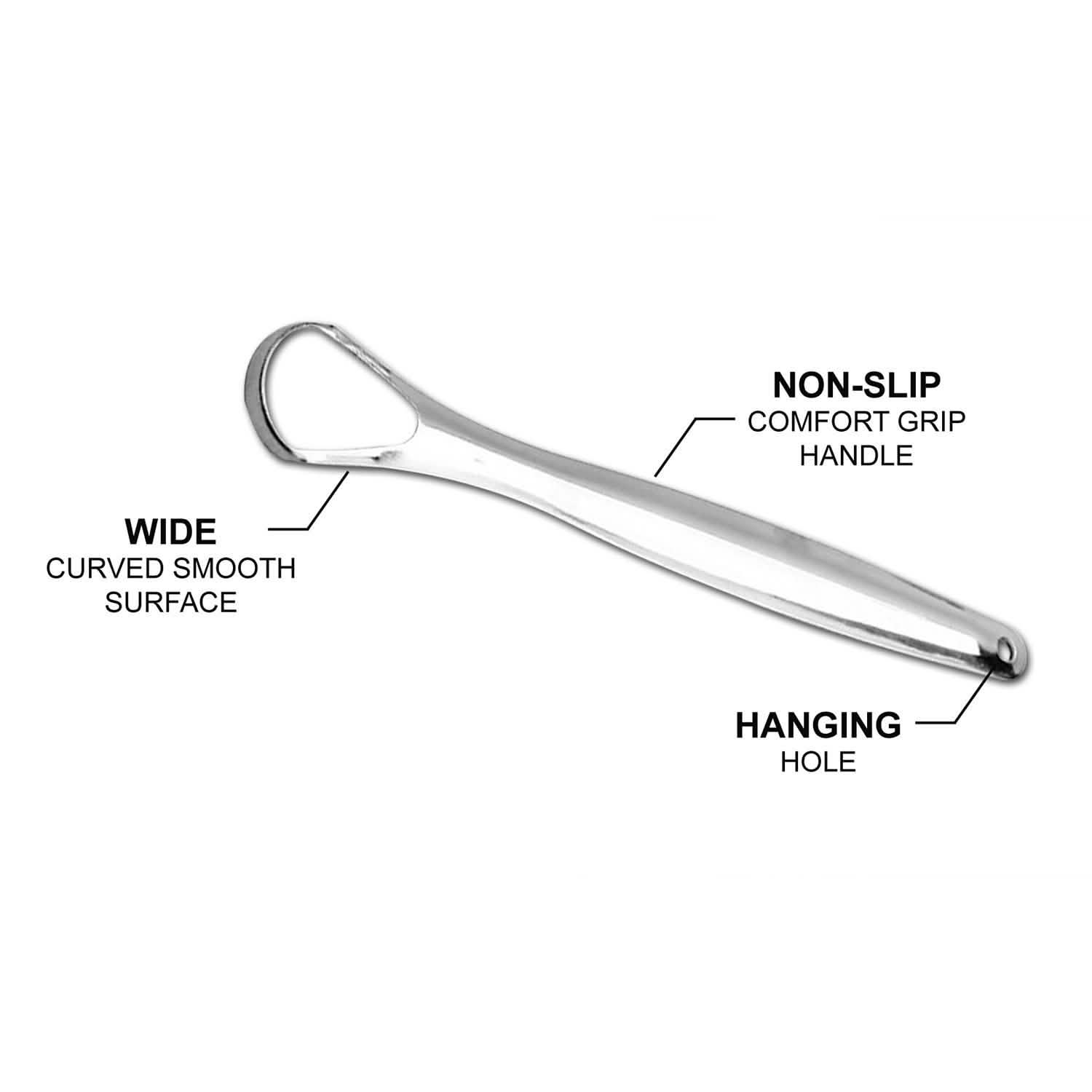 2-Pack: Stainless Steel Tongue Cleaner Scraper
