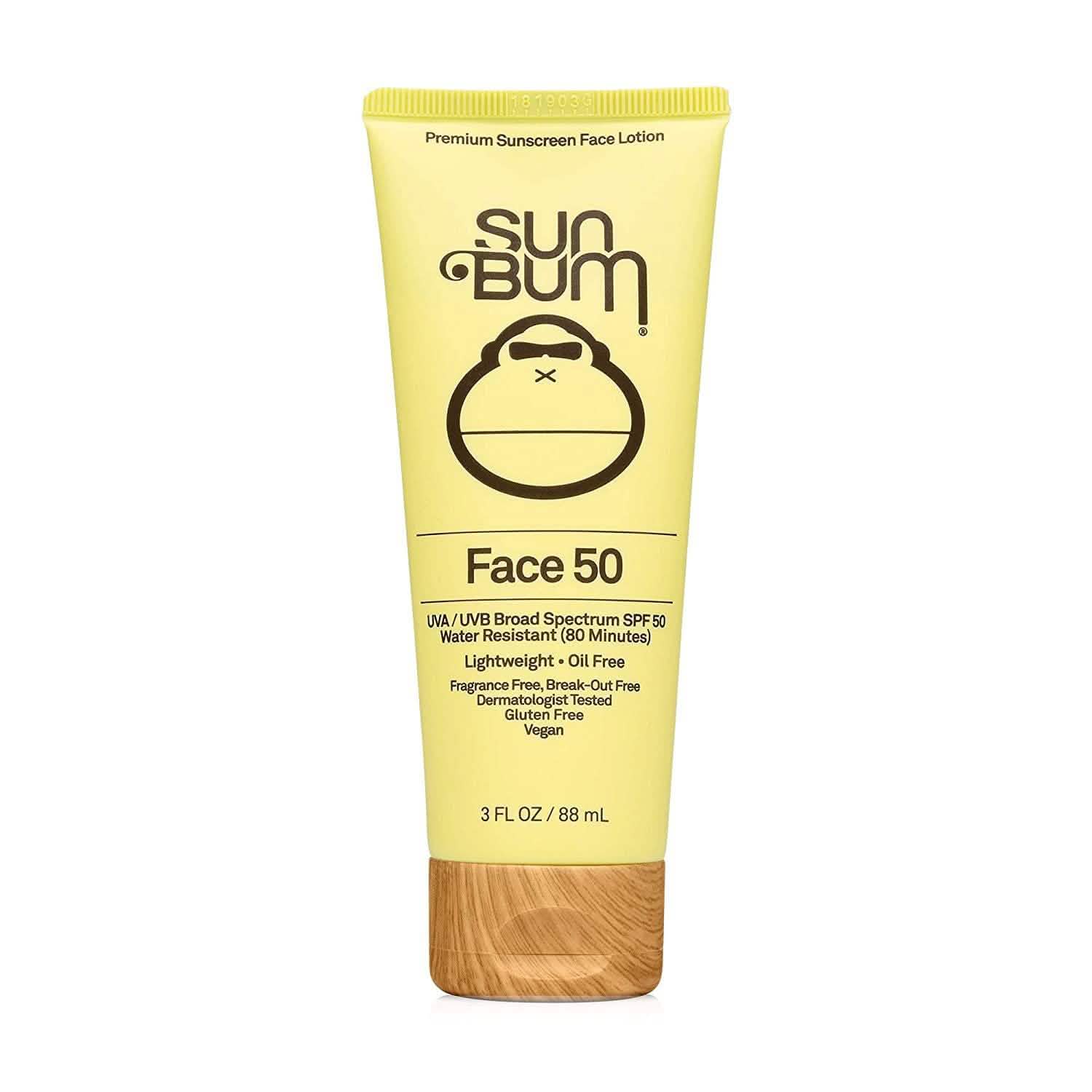2-Pack: Sun Bum Original SPF 50 Sunscreen Face Lotion 3 oz