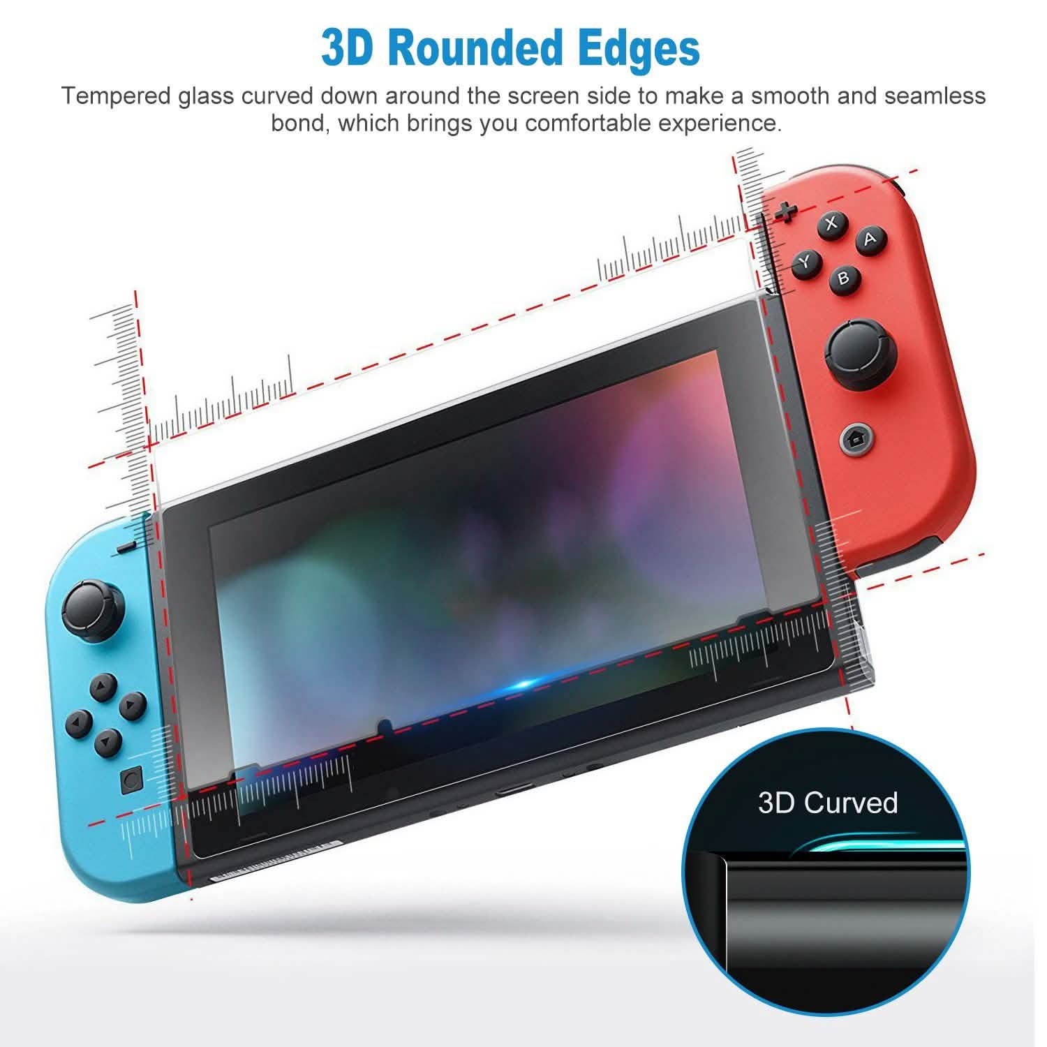 2個セット：Nintendo Switch用強化ガラススクリーンプロテクター